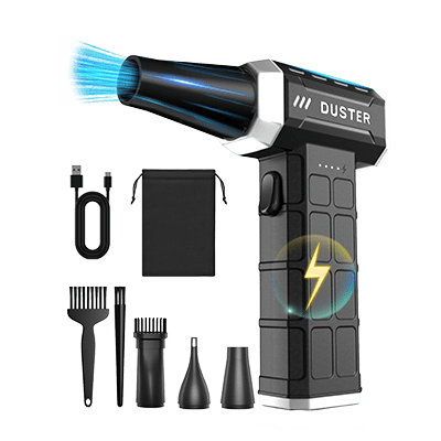 EOUMJE 150,000 RPM Electric Air Duster - White